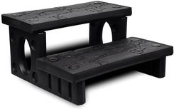 Zakito Schodki Do Wanny Z Hydromasażem Czarne 70X65X34cm Z90717