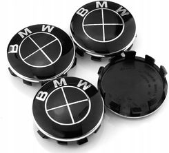 Zdjęcie Bb-Shop Bmw Czarne Dekielki 68mm Zestaw - Chełmek