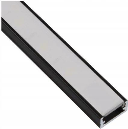 New Profil aluminiowy Led 2m Czarny Z Zaślepką Line Mini