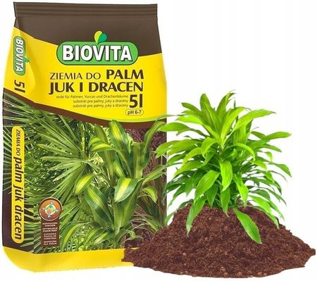 Kik Krajewscy Ziemia Podłoże Do Palm Juki Dracen Biovita 5L