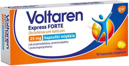 Voltaren Express Forte 25mg 10 kapsułek miękkich