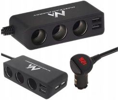 Mat Company Trójnik Rozdzielacz Zapalniczki 12 24V 4Xusb 120W