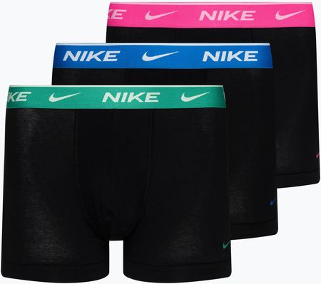 Bokserki męskie Nike Everyday Cotton Stretch Trunk 3 pary blue/turquoise/pink | WYSYŁKA W 24H | 30 DNI NA ZWROT