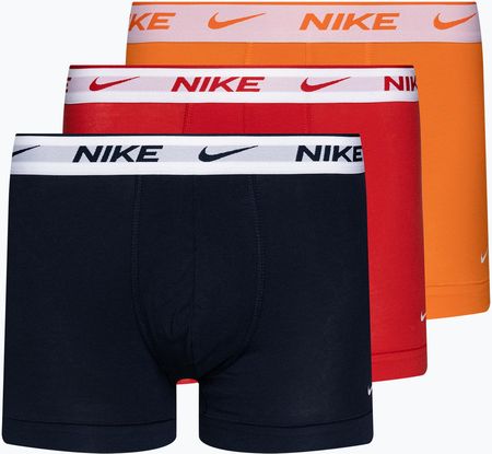 Bokserki męskie Nike Everyday Cotton Stretch Trunk 3 pary blue/orange/red | WYSYŁKA W 24H | 30 DNI NA ZWROT