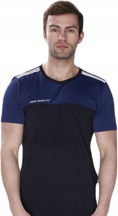 Sportowy T-shirt męski Fit Boy termoaktywny : Kolor - czarny granatowy, Roz