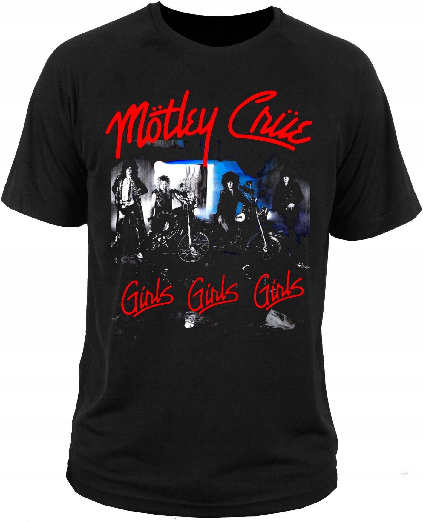 T-Shirt Mötley Crüe - Girls Girls Girls, Merchandising Officiel, Coupe Classique Homme/Femme
