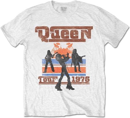 Queen Koszulka 1976 Tour Silhouettes Unisex White L