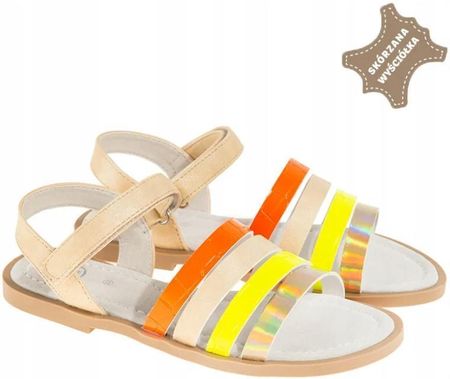 SANDAŁY DZIECIĘCE SKÓRA NATURALNA ROZMIAR 36 COOL CLUB