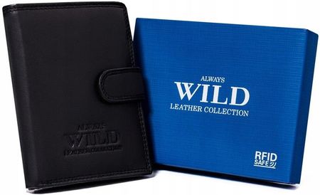 Duży, skórzany portfel męski w orientacji pionowej Always Wild