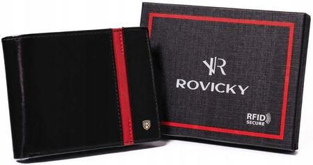 Skórzany portfel męski z ochroną RFID Protect Rovicky