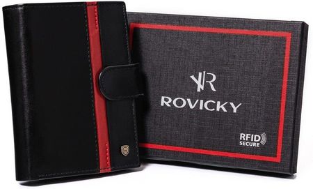 Skórzany portfel męski z zabezpieczeniem RFID Protect Rovicky