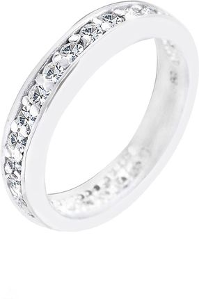 Elli Damski zaręczynowy szlachetny z kryształami w srebrze próby 925 Sterling Silver Pierścionki