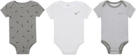 Body dla niemowląt (0–9 M) Nike Baby Essentials (3 szt.) - Szary