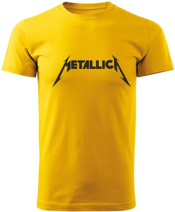Koszulka T-shirt męska D475 Metallica Music Metal żółta rozm 3XL
