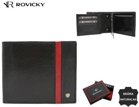 Elegancki, skórzany portfel męski - Rovicky