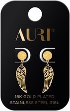 Zdjęcie Auri Kolczyki pozłacane wiszące skrzydła - Ostróda