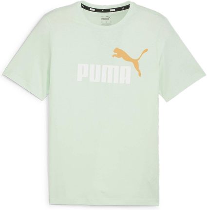 Koszulka męska Puma ESS+ 2 COL LOGO zielona 58675988