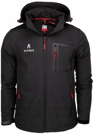 Kurtka Alpinus Softshell z odpinanym Kapturem męska -roz XL