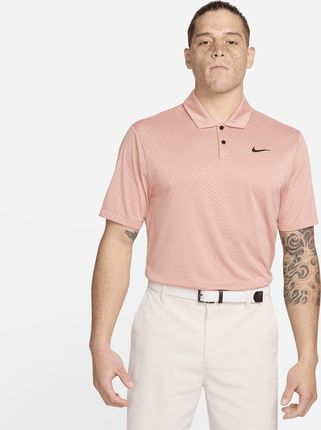 Męska koszulka polo do golfa Dri-FIT Nike Tour - Pomarańczowy