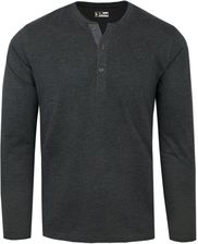 Zdjęcie Koszulka z Długim Rękawem (Longsleeve) - Pako Jeans - Dekolt na Guziki - Grafitowa TSPJNSlongFRIGOgf - Nowa Sarzyna