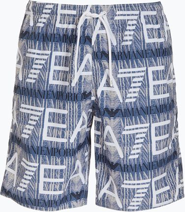 Szorty kąpielowe męskie EA7 Emporio Armani Water Reactive Monogram Boxer marlin monogram | WYSYŁKA W 24H | 30 DNI NA ZWROT