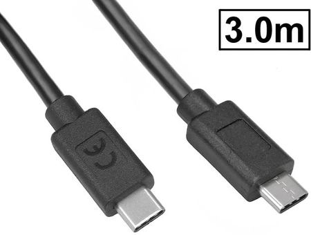 Digitus Usb-c USB2.0 HighSpeed 480Mb/s 3A C/wtyk C/wtyk 3m (AK300138030S1)