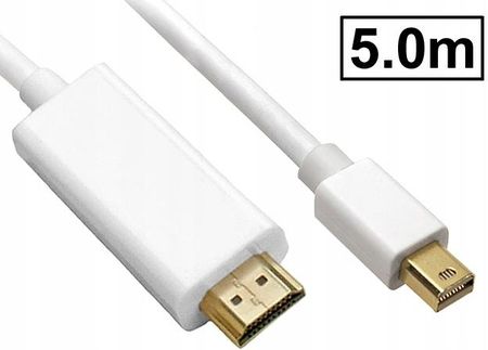 Logilink mini-DisplayPort->HDMI FullHD pasywny biały 5m (CV01251)