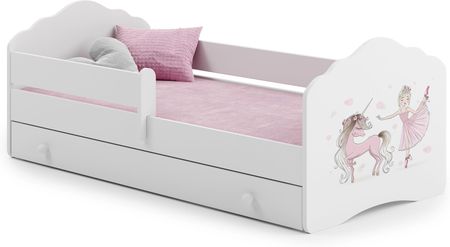 Kobi Łóżko Dziecięce 160X80 Szuflada Materac Fala