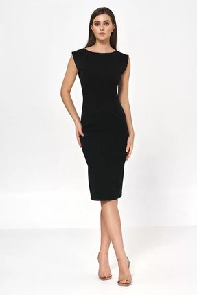 Czarna Sukienka o Ołówkowym Fasonie - S220 M (38) czarny