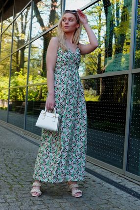 Flolala Zielona Letnia Sukienka L/XL jak na zdjęciu