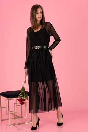 Mariedam Black 1405 Sukienka XL (42) czarny