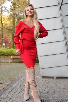 Sukienka Olanida Red L (40) czerwony