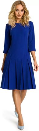 M336 Sukienka Chabrowa M (38) niebieski