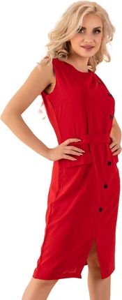 Eqalisa Wine Red D55 Sukienka S (36) bordowy