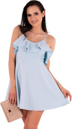 Cooreo Blue D63 Sukienka L (40) niebieski