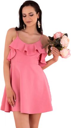 Cooreo Pink D63 Sukienka L (40) różowy