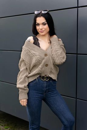 Mirila Beige Sweter L/XL beżowy