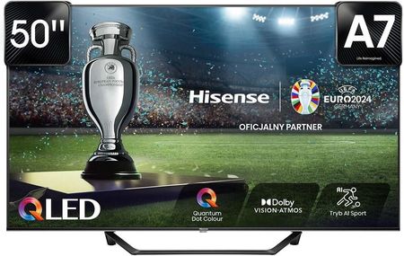 Telewizor QLED Hisense 50A7NQ 50 cali 4K UHD