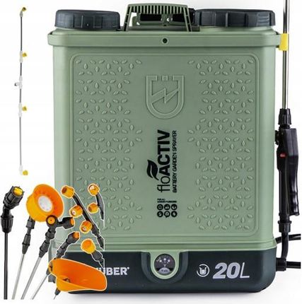 Wuber Opryskiwacz Akumulatorowy 12Ah Elektryczny Plecakowy Ogrodowy Zestaw 20l W24022