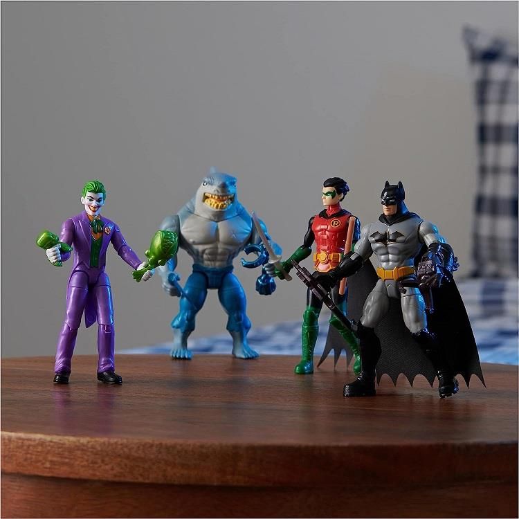 Spin Master Batman Dc Zestaw 4 Figurek Batman Robin The
