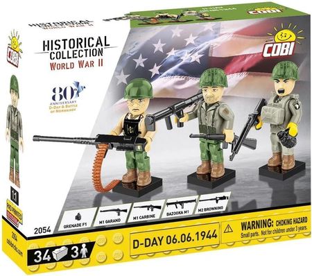 Cobi Klocki 2054 Figurki D-Day 06.06.1944 Hc Ww2 34El.