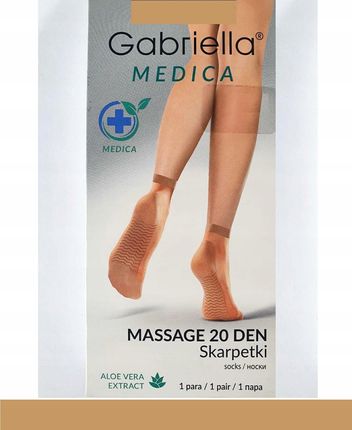 GABRIELLA Medica Massage Skarpetki 20den k.:BEIGE/ r.:UNI