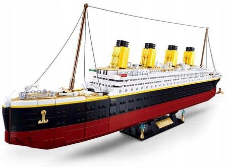 Sluban Klocki Model Bricks Titanic 2370El Figurka