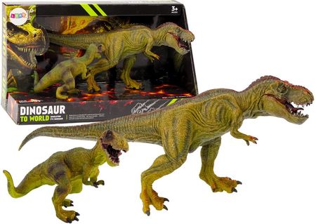 Lean Toys Figurki Dinozaurów Tyranozaur Z Małym Zestaw 2El