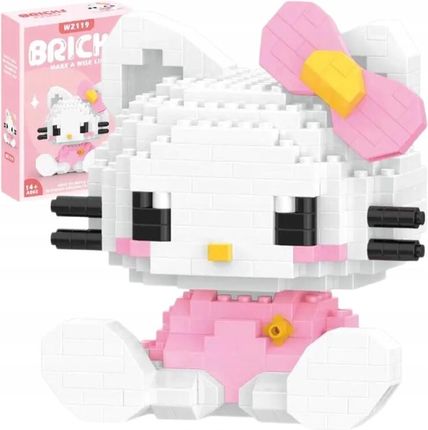 Sanrio Zestaw Klocki Hello Kitty Figurka Kotek Duży Box