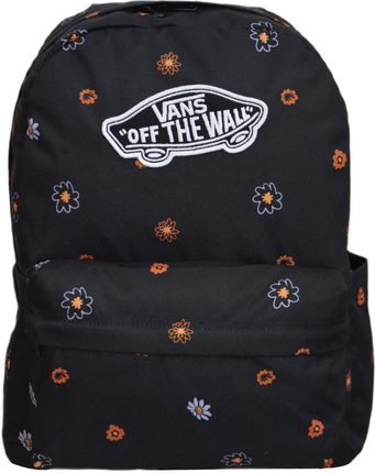 Plecak szkolny miejski Vans Old Skool Classic Backpack Black Kwiatki - VN000H4YCYW1