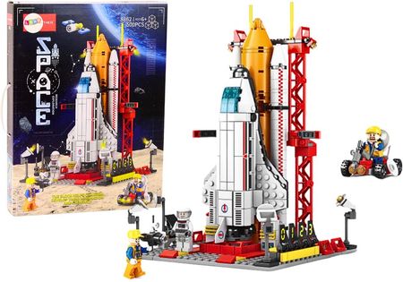 Lean Toys Statek Kosmiczny Klocki Konstrukcyjne Kosmos Rakieta Platforma Startowa 500El.