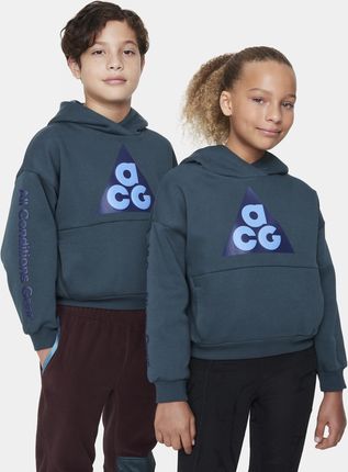 Bluza z kapturem dla dużych dzieci Nike ACG Icon Fleece - Zieleń