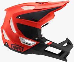 100 Procent Mtb Kask Rowerowy Model Trajecta Red Fluo/Black Kolor Czerwony
