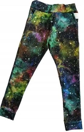 Spodnie kolorowa Galaktyka rozmiar 164